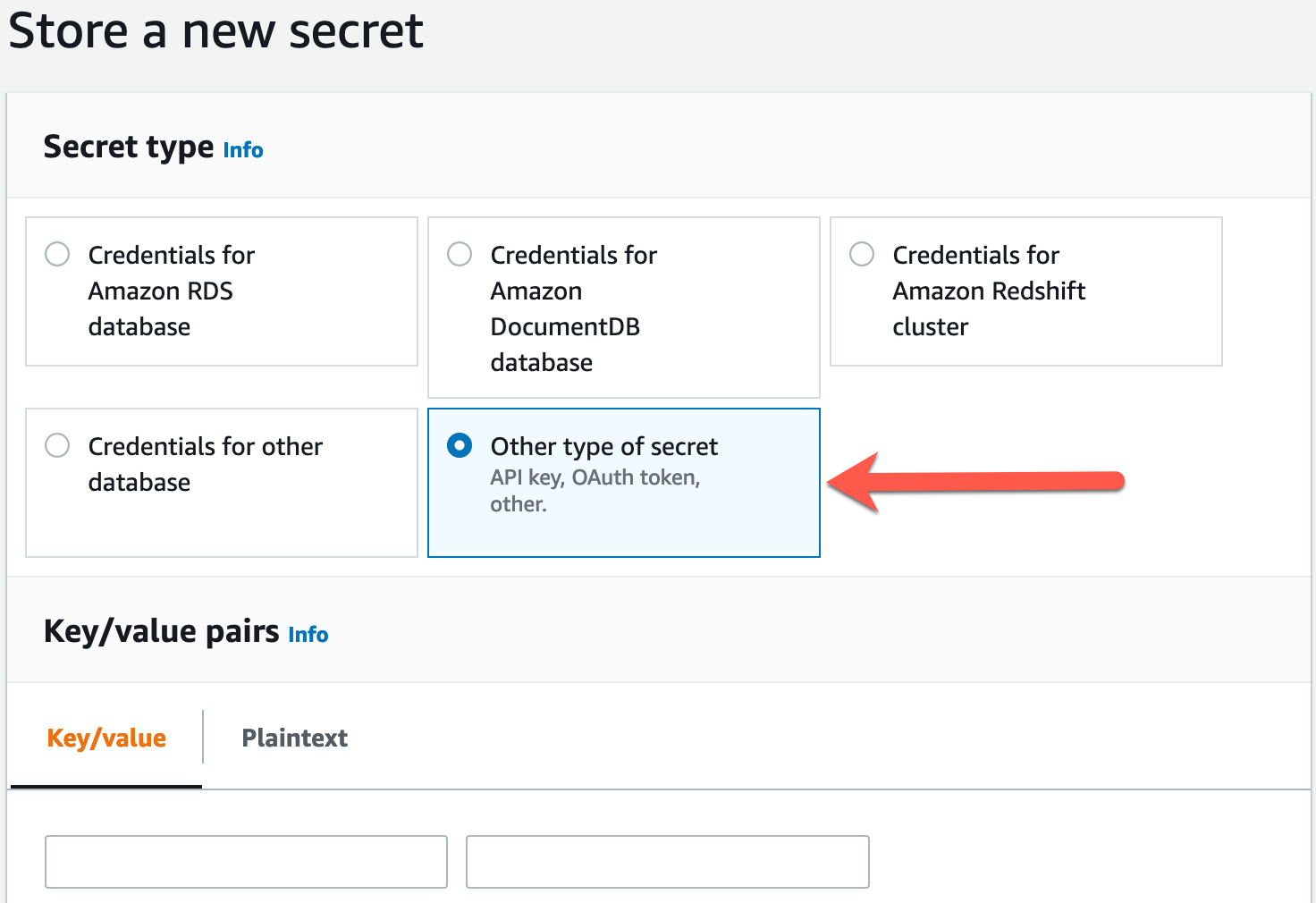 aws secret management